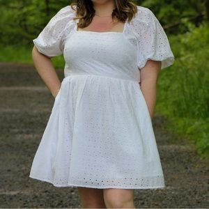 Women’s Puff Sleeve Mini Dress